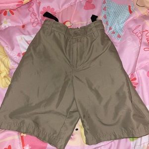 Khaki champion toddler boy dri fit shorts - slight stain on right bottom